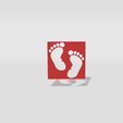 1.png Stencil baby feet