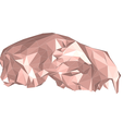 model-5.png Wolf skull low poly