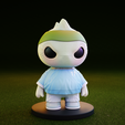 Aural_Attack_01.png Aural – Chibi Sky Striker | Fantasy Soccer STL for 3D Printing