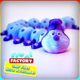 flexi-factory_caterpillar3mf.jpg Cute Flexi Print-in-Place Caterpillar with 3MF Included!
