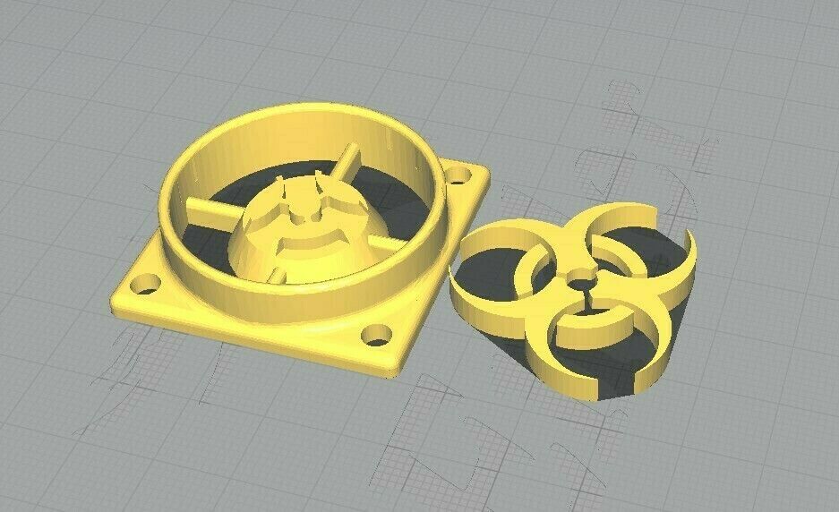 Descargar archivo GCODE Fan protector Toxic Protección Ventilador