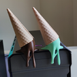 Ice-cream.png Dropped ice cream cone sculpture corner