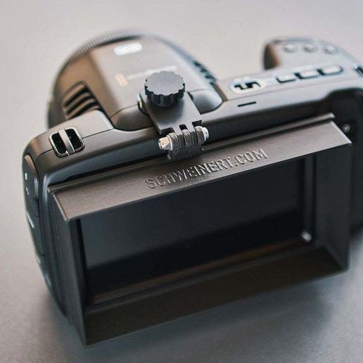 ☀️ BMPCC 4K 6K Sun Hood Viewfinder Adapter・Free STL File for 3D