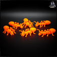 Bild7.png Articulated Ant - Print in Place - No Supports - Multicolor - Keychain