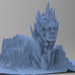 untitled.1648.png OBJ file Ancient Athena Mountain 3・3D printing idea to download, aramar