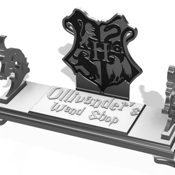 Hogwarts-OLBDRs.png Fichier STL Socle pour baguettes de Poudlard・Design pour imprimante 3D à télécharger