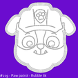 patrolne-sape-rubble-lik.png Paw patrol Rubble - Cookie cutter