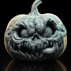 🎃 HALLOWEEN PUMPKIN (no eyes)・ STL File for ・Cults