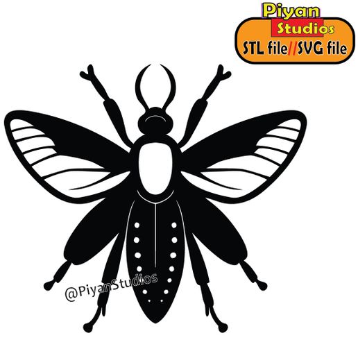 📁 Insect Art,svg, stl file・ STL File for 3D printing・Cults