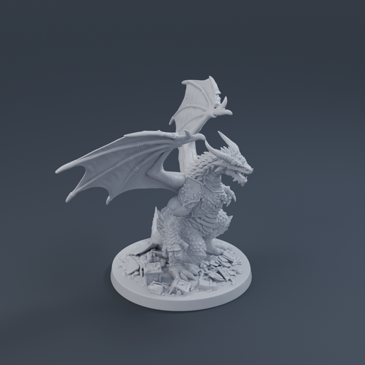 Dragon II 3D printable STL miniature