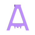 abarth_logo_pied_A_frame.STL ABARTH logo sign badge ecusson