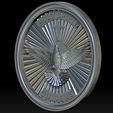 A16.jpg Holy Spirit Pendant - Coin - Espirito Santo 3D print model