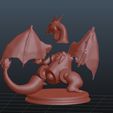 bcf9a4ef71889a4f4d6e10f62e60843b_display_large.jpg Free STL file Charizard・3D print model to download