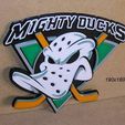 migthy-ducks-escudo-liga-americana-canadiense-hockey-cartel-equipo.jpg Ducks Migthy Anaheim, league, american, canadian, field hockey, poster, shield, sign, logo, 3d printing