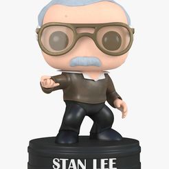 stan lee.jpg Free STL file funko pop stan lee・Template to download and 3D print