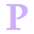P (1).stl PIXAR Text Logo + Luxo Lamp