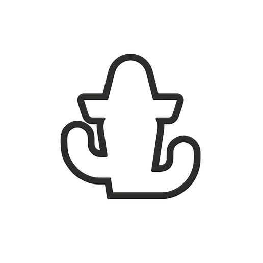 Cactus with Sombrero Cookie Cutter STL File - 4 inches