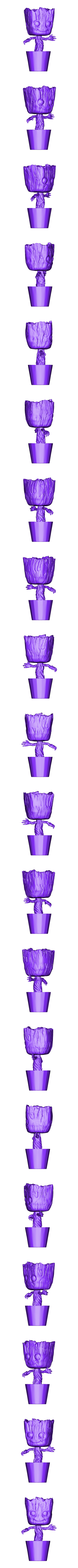 Babygroot_full.obj Baby Groot Vase 3D print model