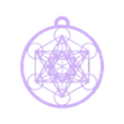 Llavero cubo de Metatrón.stl Metatron Cube Key Chain