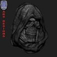 v174_WD_R11.jpg Wall home decor Reaper skull v174 3D print model