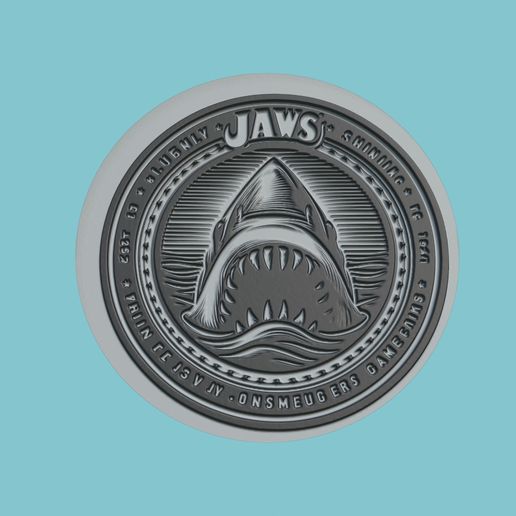 a_11.jpg Jaws Movie Medallion  Jaws 3d  Model Stl Obj