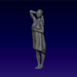 457.jpg Archivo STL Figura Casual Mujer Personaje bikini dúo ducha・Design para impresora 3D para descargar
