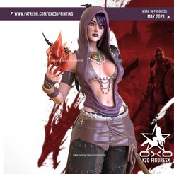 OXO3D_Morrigan_SFW_01.jpg Archivo 3D Diorama de Morrigan y ogro de Dragon Age・Objeto imprimible en 3D para descargar