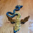 SERPENT VOLANT, QUETZALCOAT, SERPENT AILÉ, ANIMAL DE COMPAGNIE ARTICULÉ FLEXI WIGGLE, IMPRESSION EN PLACE, SERPENT FANTASTIQUE