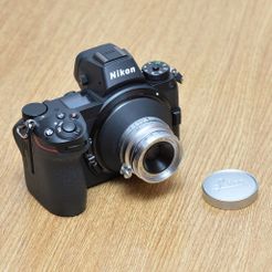 Leitz Summaron 3.5cm f3.5.jpg STL file Adapter for Leica L39 M39 lenses to Nikon Z cameras・3D printer design to download