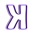 K.stl Alphabet coupe-biscuits 6cm
