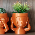MOSAICO-03.png Five Wise Monkeys Vase Set