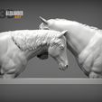 Love-horses-busts-1.jpg Love horses bust 3D print model