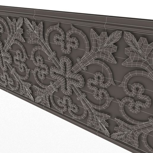 Wireframe-Low-Ornament-Element-Molding-05-3.jpg Ornament Element Molding 05