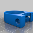 Ar3amas-PicatinnyCylinderHolder-21mmClosedClamp-L14mm75-D32mm2-center.png Suporte de cilindro Picatinny personalizável - Braçadeira aberta para calha Pic de 0,835 pol. e 21 mm