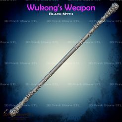 1.jpg WuKong weapon from Black Myth 3D print model