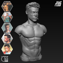 bitmap_-g8229.png STL file TYLER DURDEN - FIGHT CLUB・3D print object to download