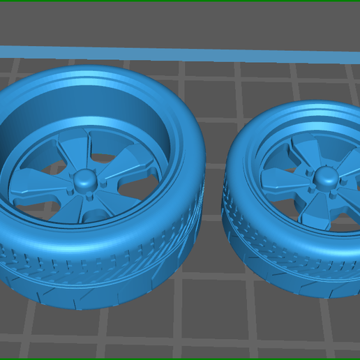 american racing 5 spoke pro touring wheels 3D model