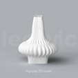B_8_Renders_1.png Niedwica Vase Set B_1_10 | 3D printing vase | 3D model | STL files | Home decor | 3D vases | Modern vases | Floor vase | 3D printing | vase mode | STL  Vase Collection