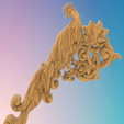 3.png Firebird on a branch,3D MODEL STL FILE FOR CNC ROUTER LASER & 3D PRINTER