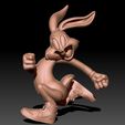bugs-bunny-keychain-3d-model-obj-stl-ztl-2.jpg Bugs Bunny Keychain