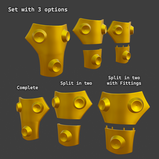 Vi-Joelheira-Direita-3.png VI ARCANE - KNEE ARMOR S2 - Enforcer/Pitfighter/Final Battle -  3D Print Model DIGITAL