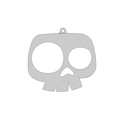 skull1.png Бесплатный STL файл Skull ornament・Модель 3D-принтера для загрузки