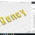 cura.png AGENCY font lowercase 3D letters STL file