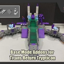 TrypticonAddons_FS.jpg Descargar archivo STL Módulos de Modo Base para Titans Return Trypticon • Objeto para impresión 3D, FunbieStudios