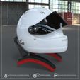 2.jpg Archivo 3D Sebastian Vettel Helmet F1 Ferrari KASPERSKY・Modelo para descargar e imprimir en 3D