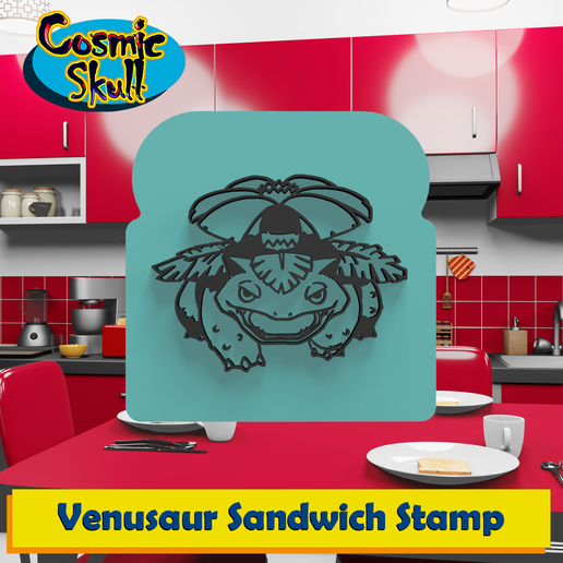 Venusaur Sandwich Stamp 3D model