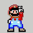 3D capture of Mario.png 16-bit Mario (Super Mario World 1990)