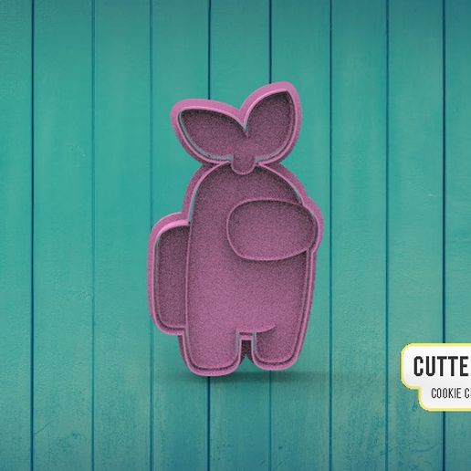 CUTTERDESIGN Dy COOKIE CUTTER MAKER Among Us Leaf Hat Leaf Hat Leaf Hat Cookie Cutter
