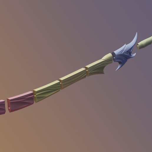 6.jpg Yone spirit blossom swords cosplay League of Legends LOL 3D print model