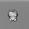 5fqszt.png Hello Kitty Hearth - Keychain Multicolor